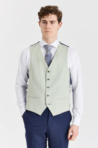 Belmont Navy Suit with Belmont Sage Contrasting Waistcoat