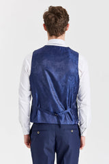 Belmont Navy Suit with Belmont Sage Contrasting Waistcoat