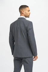Bond - Men's Charcoal Double Breasted Blazer