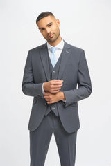 Bond - Men's Charcoal Tailored Fit Blazer