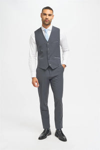 Bond - Men's Charcoal Waistcoat