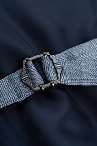 Camden - Men's Blue 3 Piece Check Suit