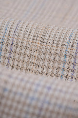 Caridi - Men's Tweed Beige Wedding Trousers