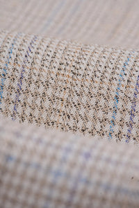 Caridi - Men's Tweed Beige Wedding Trousers