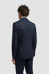 Caridi - Men's Tweed Navy Blue Blazer