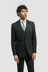 Caridi - Men's Olive Green Tweed Blazer