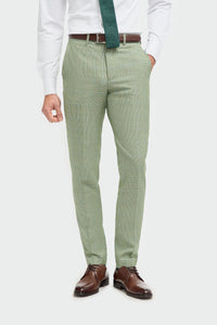 Caridi - Men's Sage Green 3 Piece Checked Suit