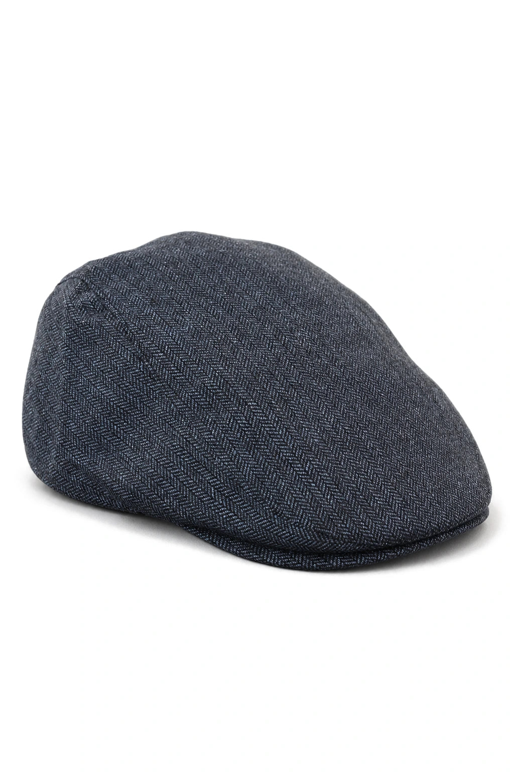 Cavani Martez Hat - Mens Grandad Hat Navy Blue Flat Cap Herringbone Vintage Retro Del Boy Classic Gatsby Peaky Blinders