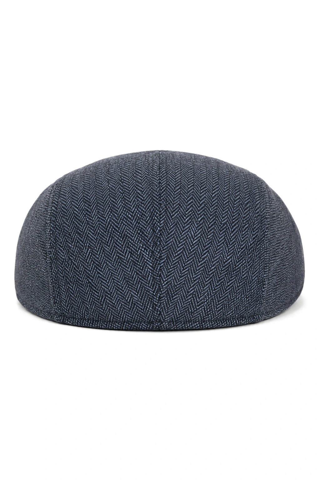 Cavani Martez Hat - Mens Grandad Hat Navy Blue Flat Cap Herringbone Vintage Retro Del Boy Classic Gatsby Peaky Blinders