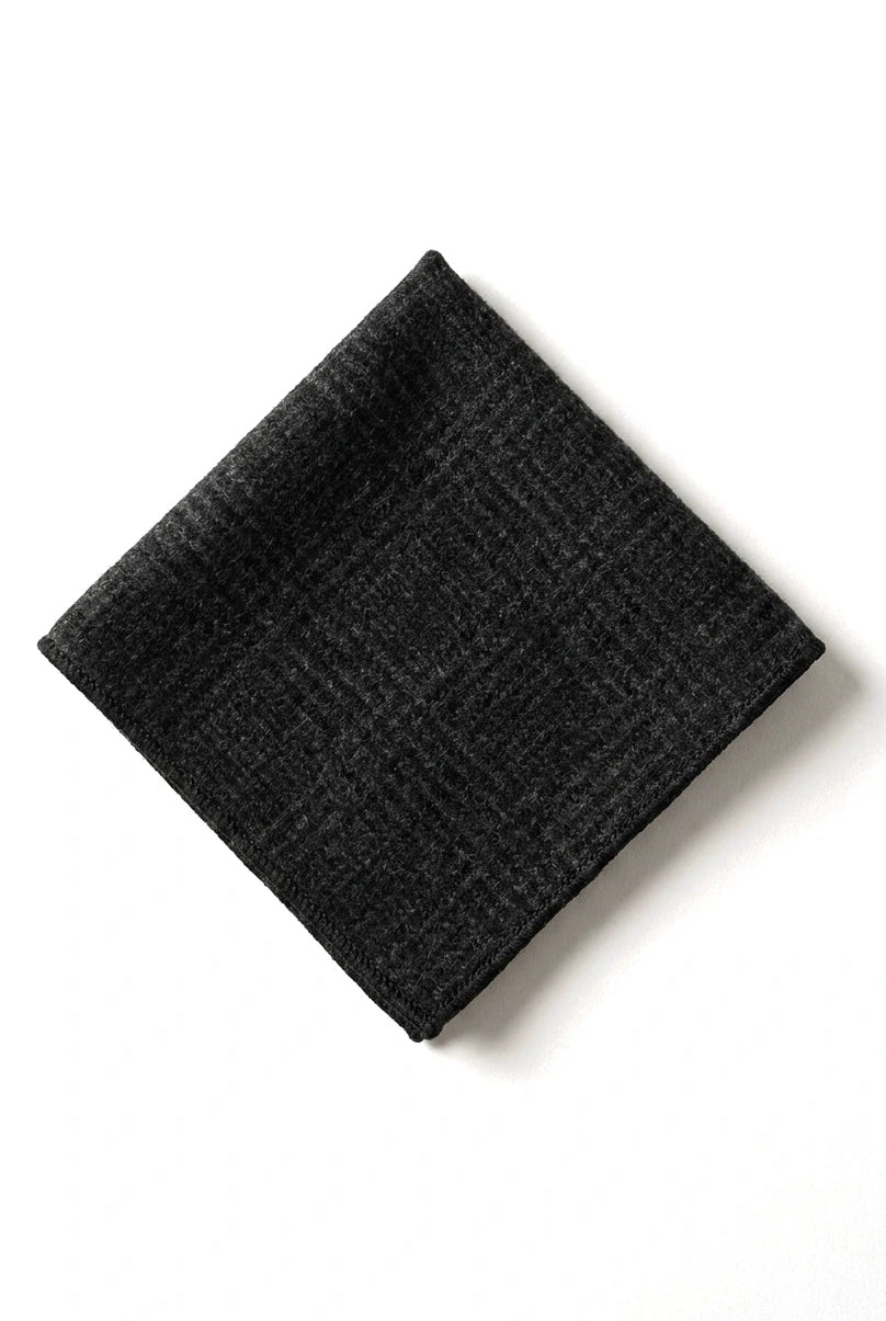 Compare Color Mens Tweed Herringbone Tie Pocket Square Check Classic Black Color