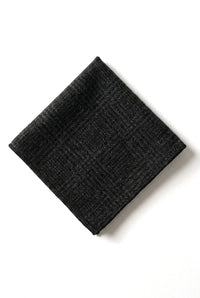 Compare Color Mens Tweed Herringbone Tie Pocket Square Check Classic Black Color