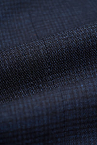 Cavani Connall - Men's Navy-Blue Check Vintage Suit