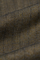 Men's Olive Green 3 Piece Herringbone Tweed Suit