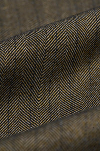 Men's Olive Green 3 Piece Herringbone Tweed Suit