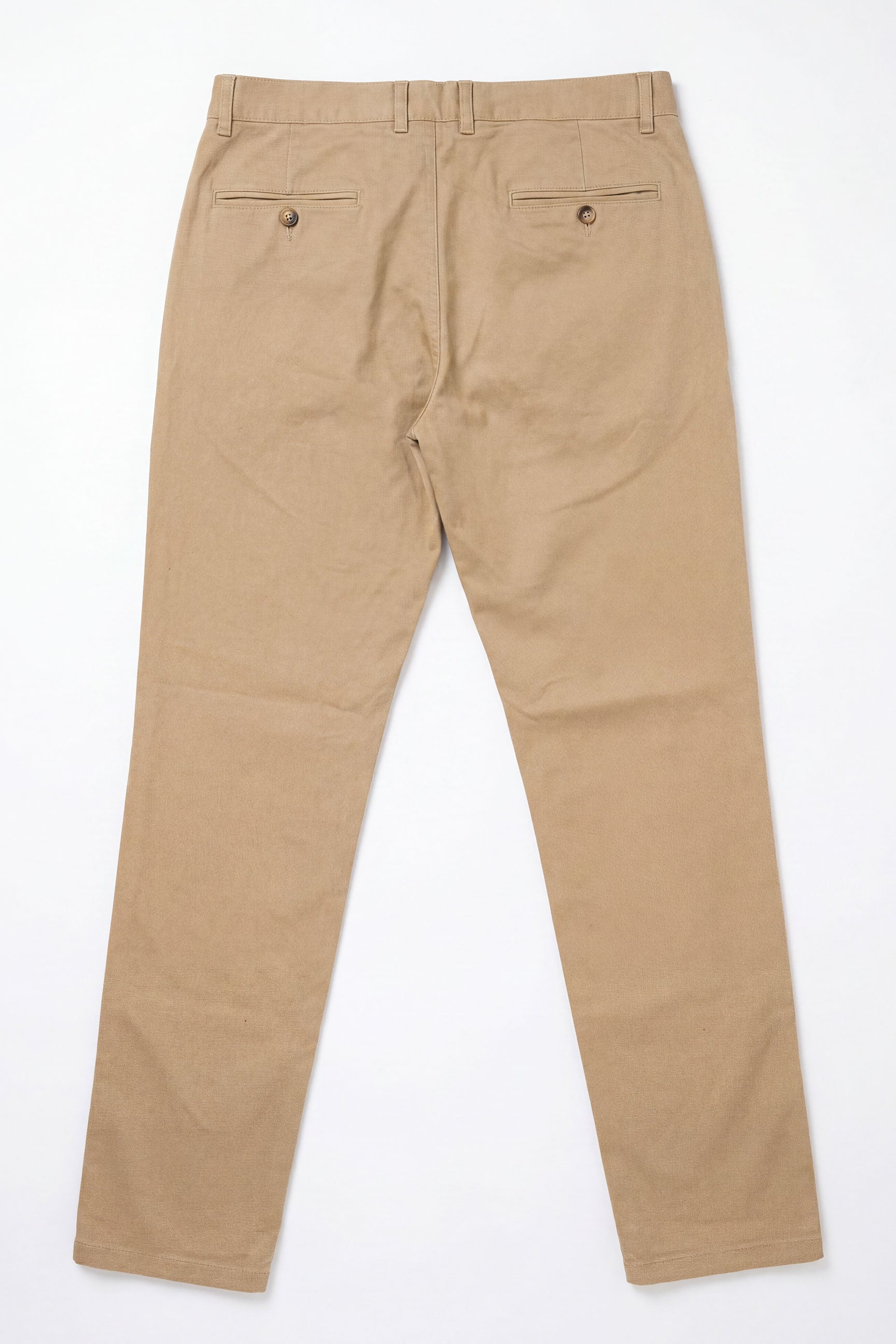 Men’s Khaki Linen Blend Chino Trousers Tencel Cotton Thin Summer Material