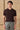 Men’s Brown Ribbed Knit Polo Shirt