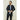 Men's Classic Collar Wool Blend Black Overcoat