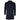 Men's Notched Lapel Collar Wool Blend Navy Overcoat