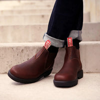 Endura 303 - Redwood Brown Leather Chelsea Boots