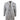 Francis Men's Grey 3-Piece Wedding Suit with Tan Brown Check and Velvet Trim