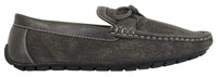 Mens Slip On Denim Leather Lace Moccasin Shoes Smart Casual Italian Tan Navy