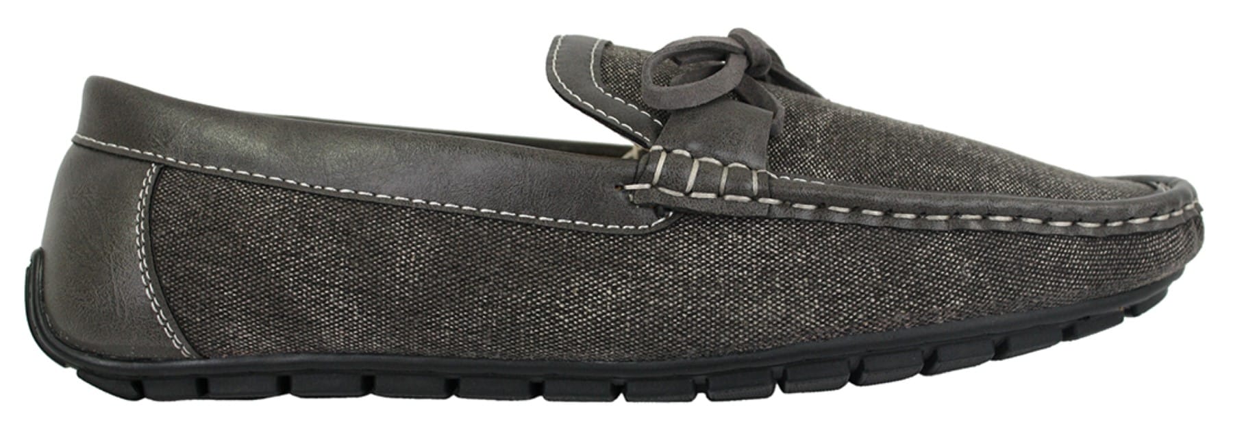 Mens Slip On Denim Leather Lace Moccasin Shoes Smart Casual Italian Tan Navy