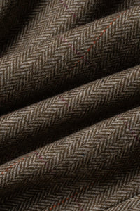Mens Tweed Olive Green Check Suit
