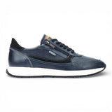 Getafe - Men's Blue Leather Easy Wear Sneakers