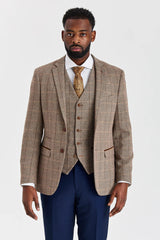 Harris Brown Tweed Suit with Constrasting Mayfair Navy Trousers