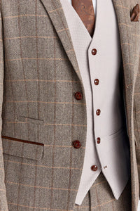 Harris Brown Tweed Suit with Mayfair Stone Waistcoat