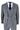 Harris - Men's Grey 3 Piece Herringbone Check Tweed Suit