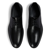 Henley - Men's Black Classic Plain Toe Derby Shoes