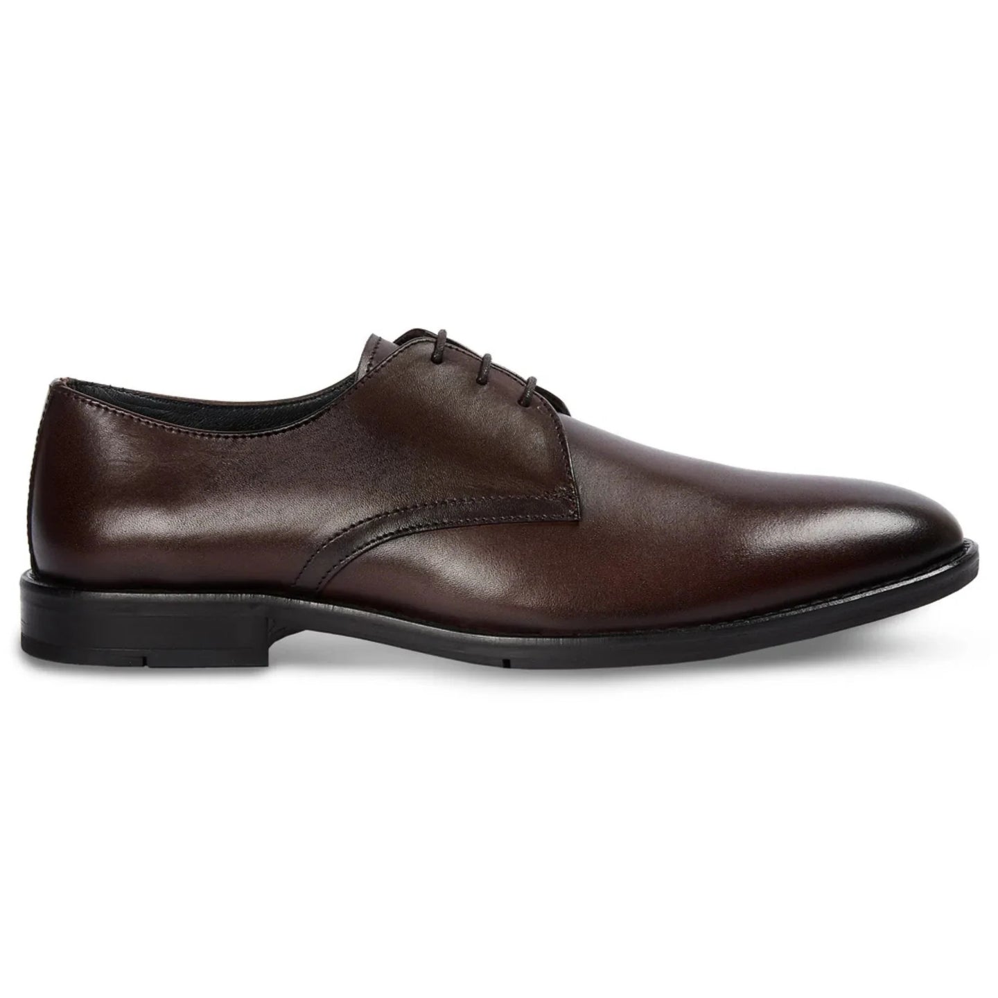 Henley - Men's Brown Classic Plain Toe Derby Shoes