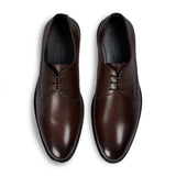 Henley - Men's Brown Classic Plain Toe Derby Shoes