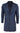 Herringbone Tweed 3/4 Long Overcoat-Navy