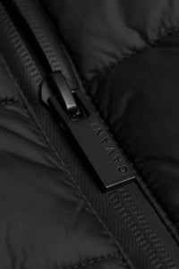 Heston - Men's Lightweight Casual Padded Black Overcoat