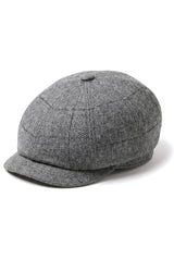 Cavani Martez Hat - Mens Grandad Hat Navy Blue Flat Cap Herringbone Vintage Retro Del Boy Classic Gatsby Peaky Blinders