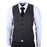 IM51 - Men's Charcoal Check 3 Piece Tailored Fit Suit