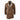 Men's 3/4 Duffle Jacket Sheepskin Long Button Zip Warm - Tan