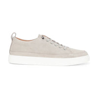 Josh - Men's Grey Suede Leather Trainers