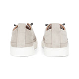 Josh - Men's Grey Suede Leather Trainers
