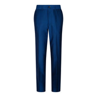 Boys 3 Piece Shiny Blue Wedding Party Suit Tailored Fit Smart Formal