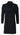 Mens 3/4 Long Double Breasted Black Overcoat