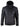 Mens Hooded Biker Leather Jacket - Black