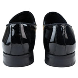 Men's Moccasin Loafers Shoes Leather Black Lined Slip On Velvet Smart Formal Shoe