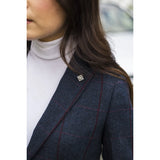 Madrid - Women's Navy Tweed Tailored Fit Blazer