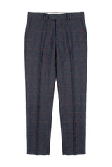 Madrid - Men's Blue Tweed Trousers