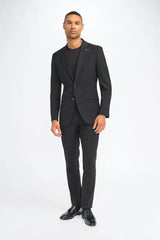 Malibu - Men's Black Tailored Fit Blazer