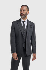 Malibu - Men's Charcoal Textured Blazer