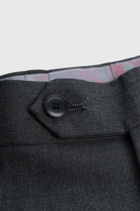 Malibu - Men's Charcoal Textured Grey 3 Piece Suit